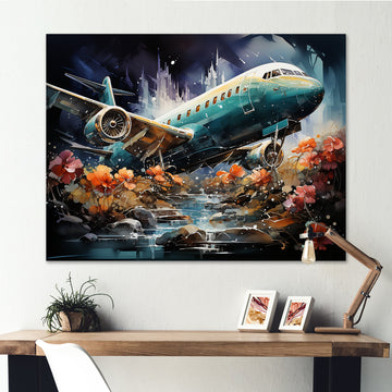 Fantasy Flower Aircraft S Last Checks - Plane Canvas Wall Art